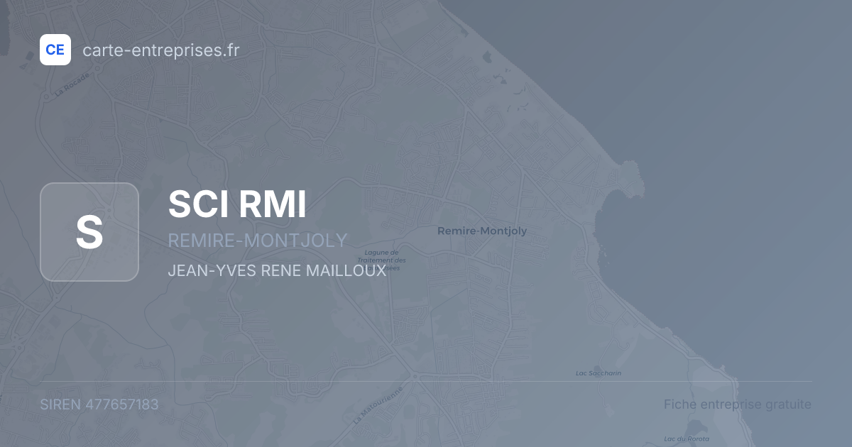 SCI RMI — 477657183 — fiche entreprise