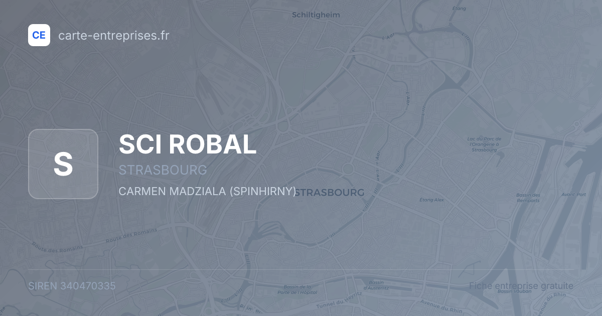 SCI ROBAL — 340470335 — fiche entreprise