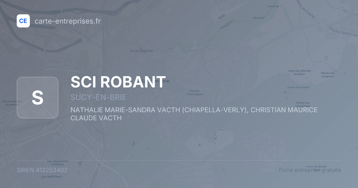 SCI ROBANT — 413253402 — fiche entreprise