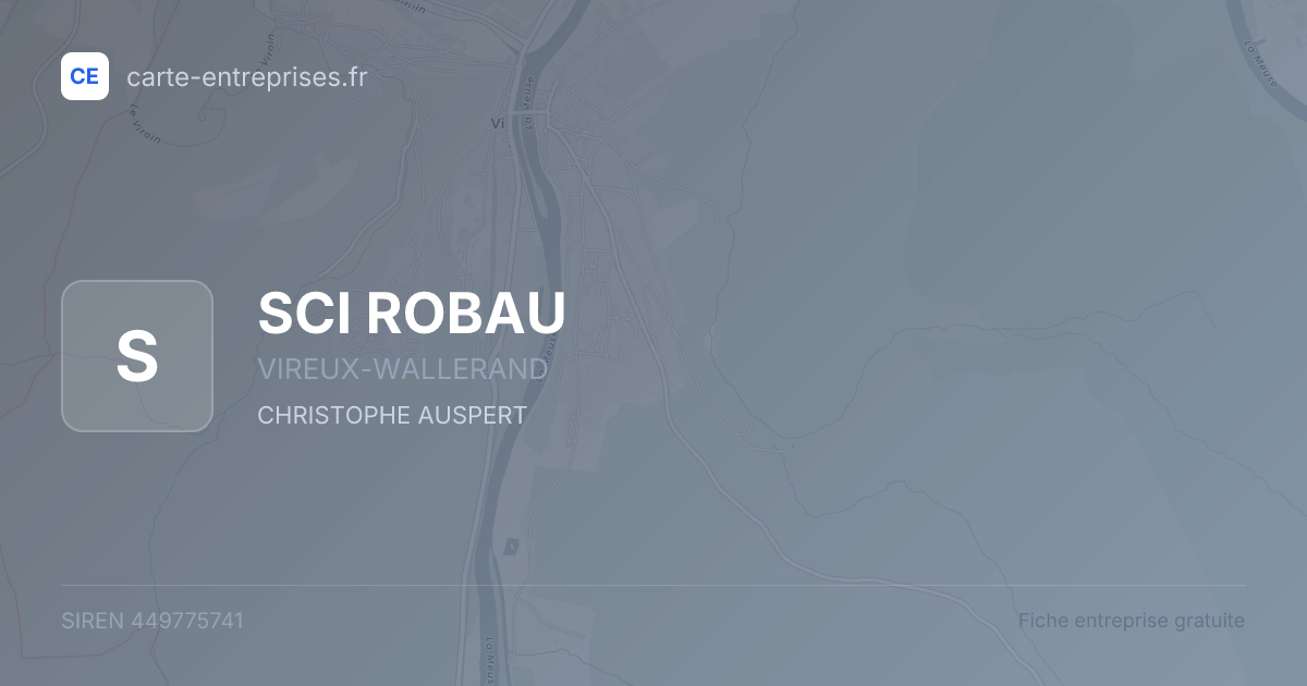 SCI ROBAU — 449775741 — fiche entreprise