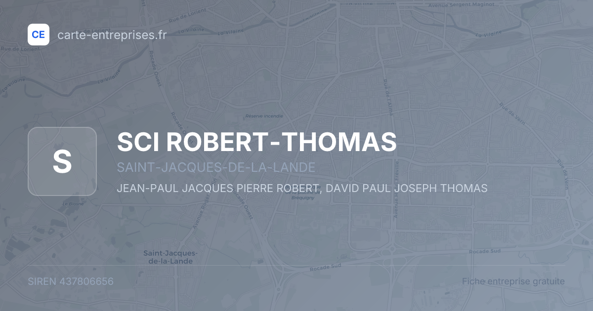 SCI ROBERT-THOMAS — 437806656 — fiche entreprise