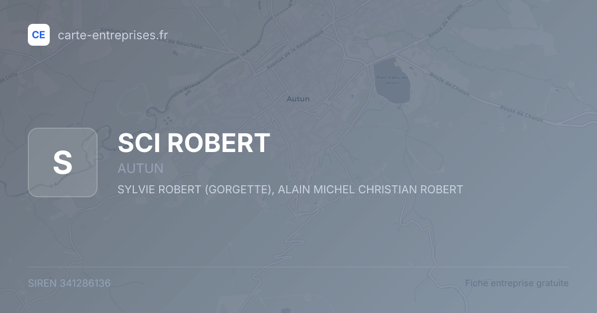 SCI ROBERT — 341286136 — fiche entreprise