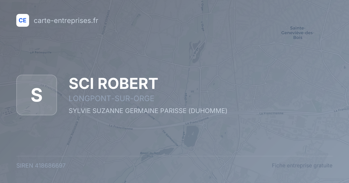 SCI ROBERT — 418686697 — fiche entreprise