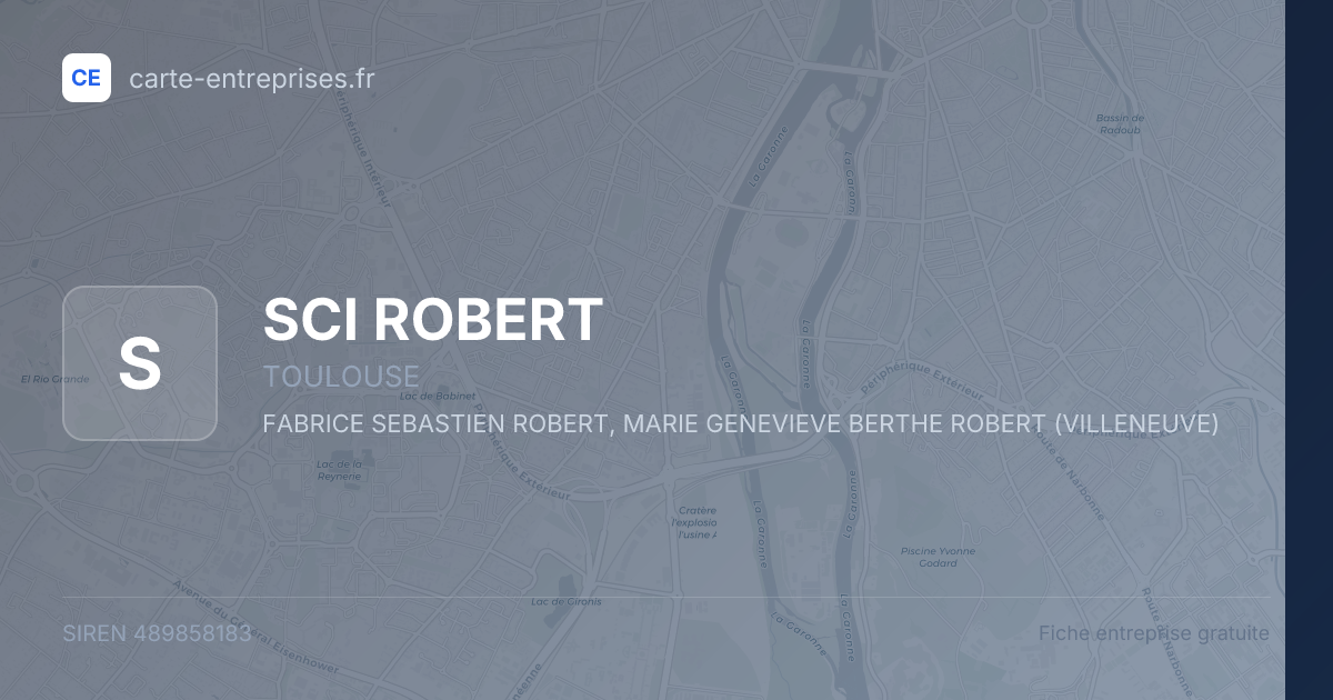 SCI ROBERT — 489858183 — fiche entreprise