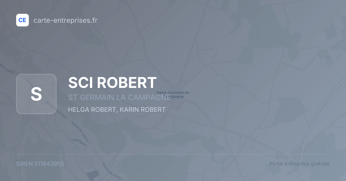 SCI ROBERT — 511843955 — fiche entreprise