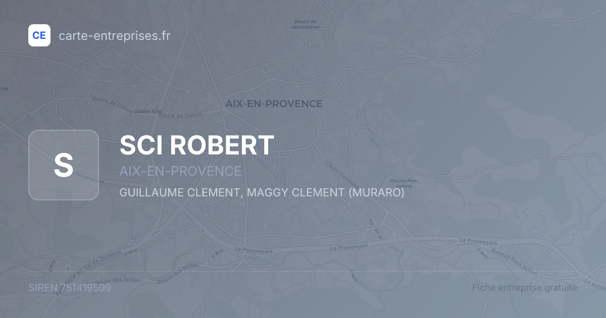 SCI ROBERT — 751419599 — fiche entreprise