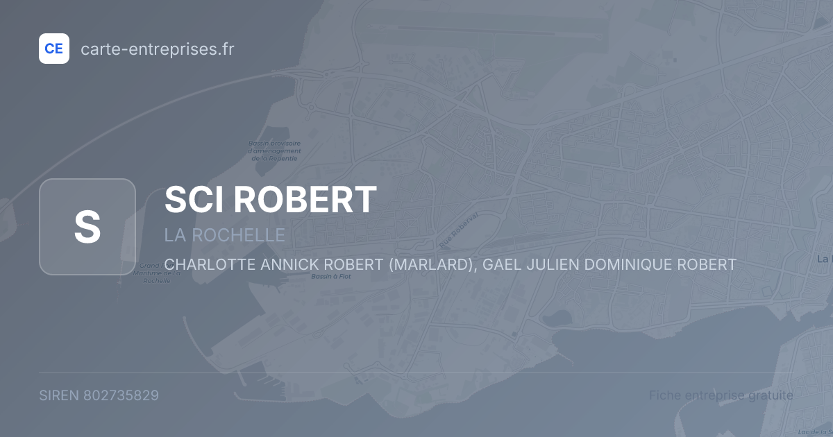 SCI ROBERT — 802735829 — fiche entreprise