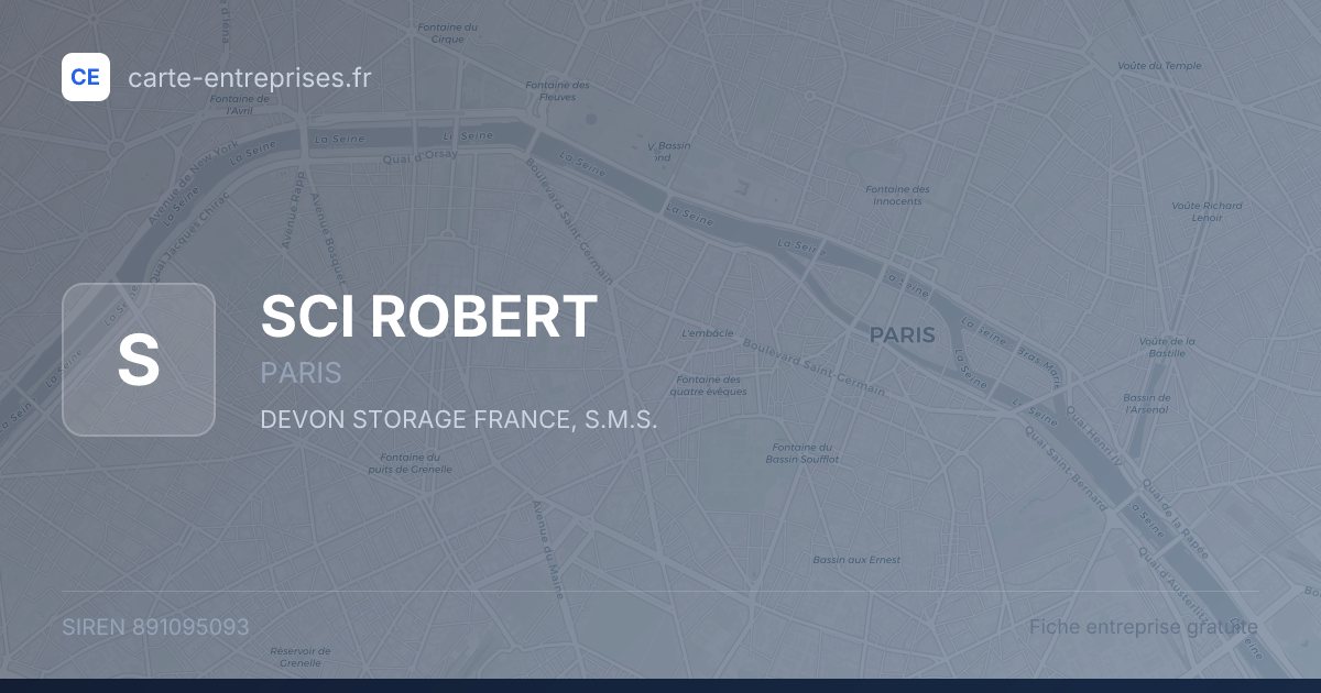 SCI ROBERT — 891095093 — fiche entreprise