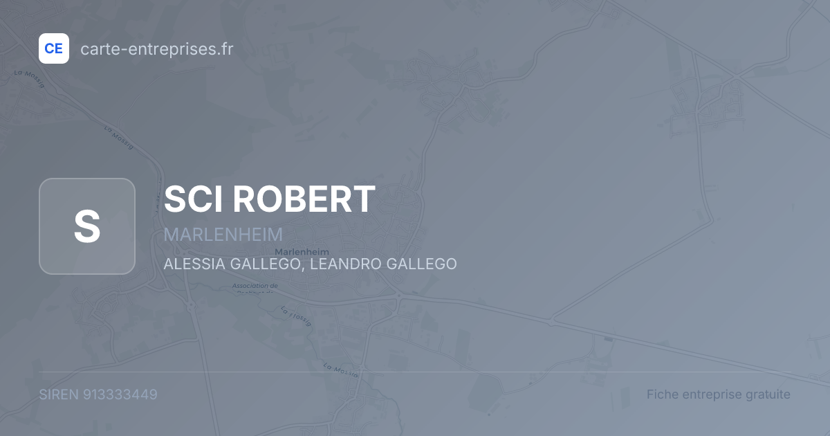 SCI ROBERT — 913333449 — fiche entreprise