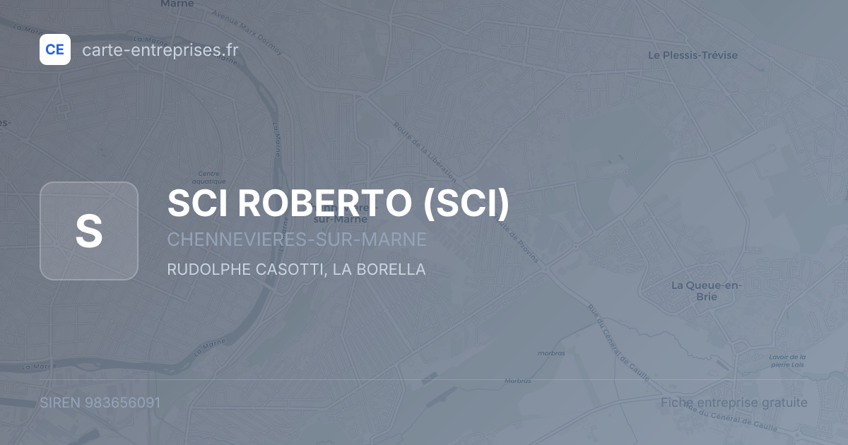 SCI ROBERTO (SCI) — 983656091 — fiche entreprise