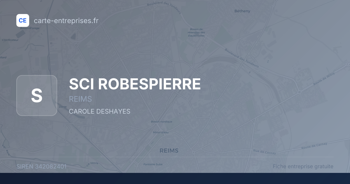 SCI ROBESPIERRE — 342082401 — fiche entreprise