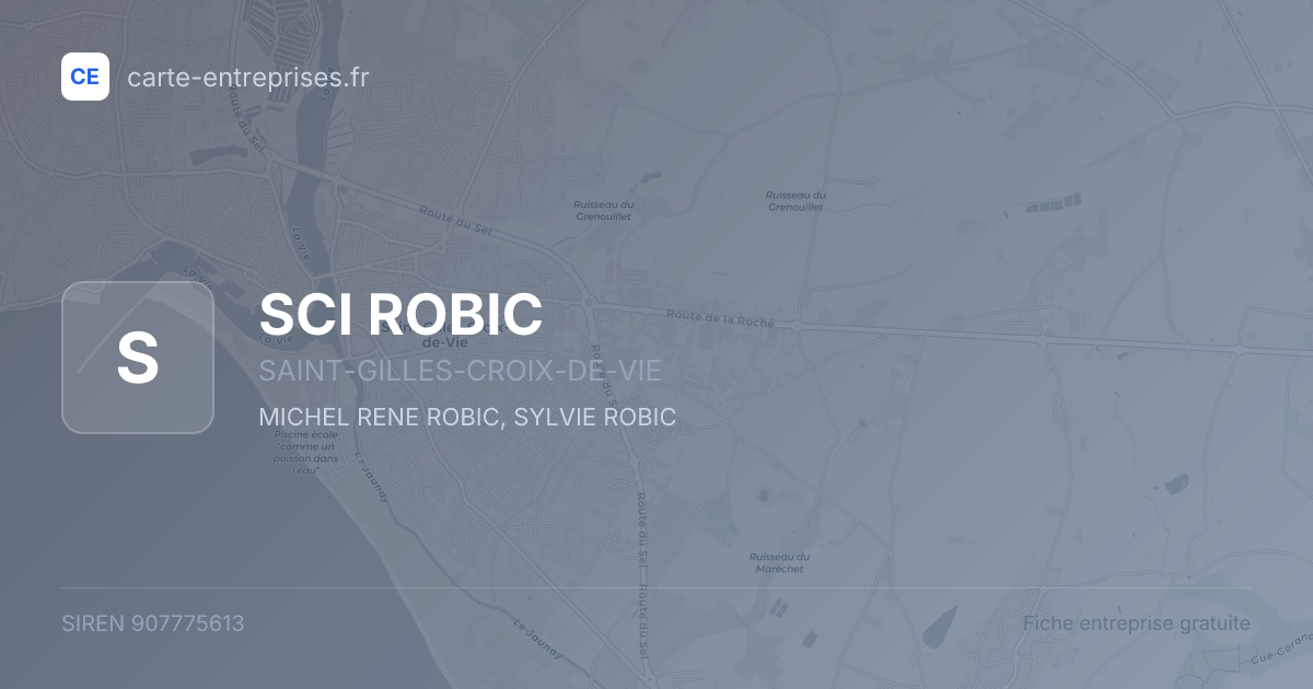 SCI ROBIC — 907775613 — fiche entreprise
