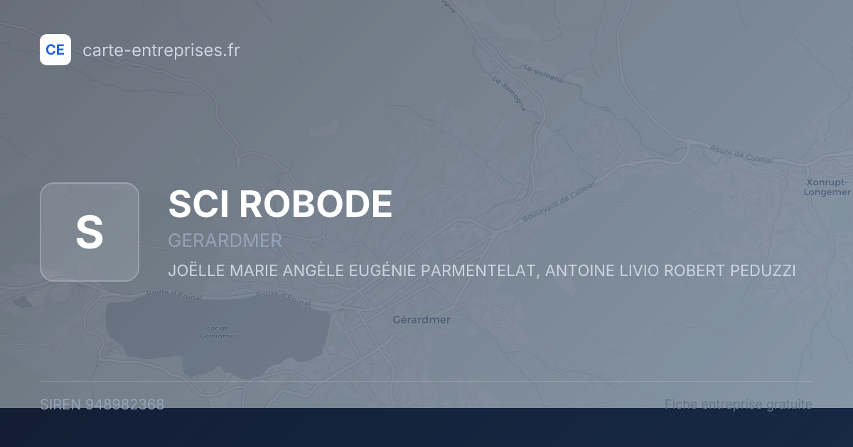 SCI ROBODE — 948982368 — fiche entreprise