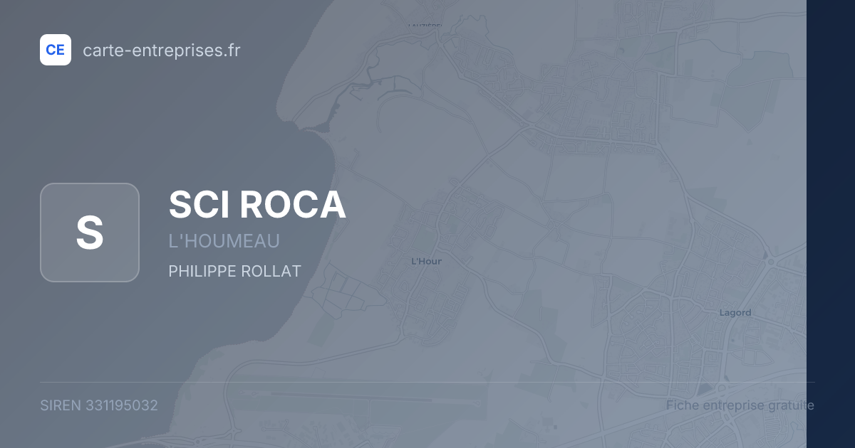 SCI ROCA — 331195032 — fiche entreprise