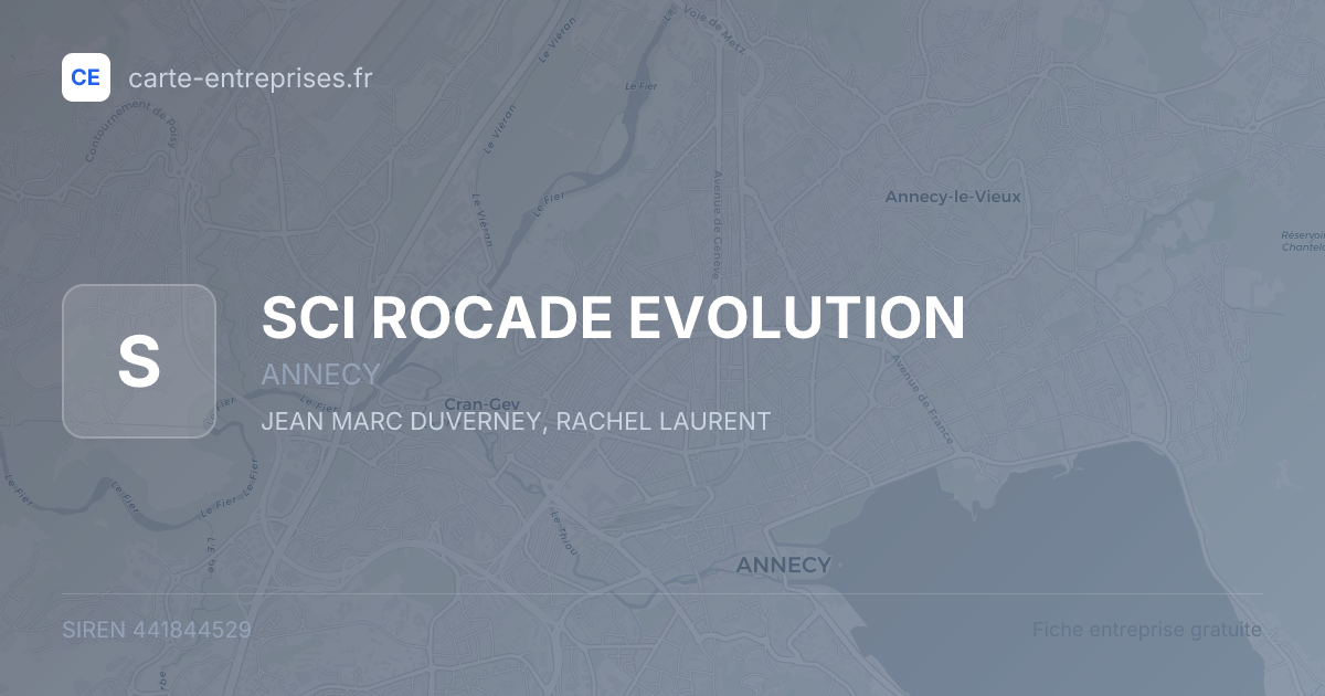 SCI ROCADE EVOLUTION — 441844529 — fiche entreprise