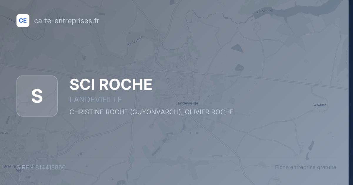 SCI ROCHE — 814413860 — fiche entreprise