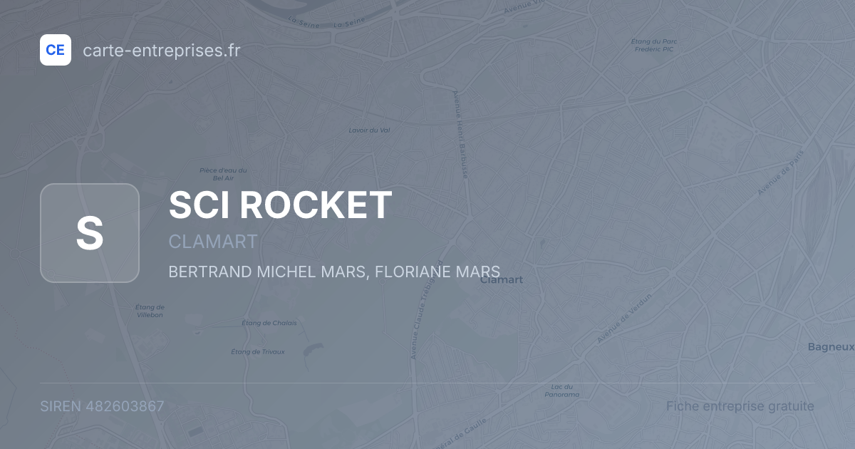 SCI ROCKET — 482603867 — fiche entreprise