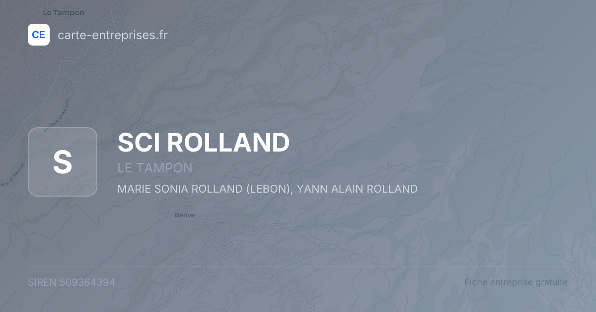 SCI ROLLAND — 509364394 — fiche entreprise