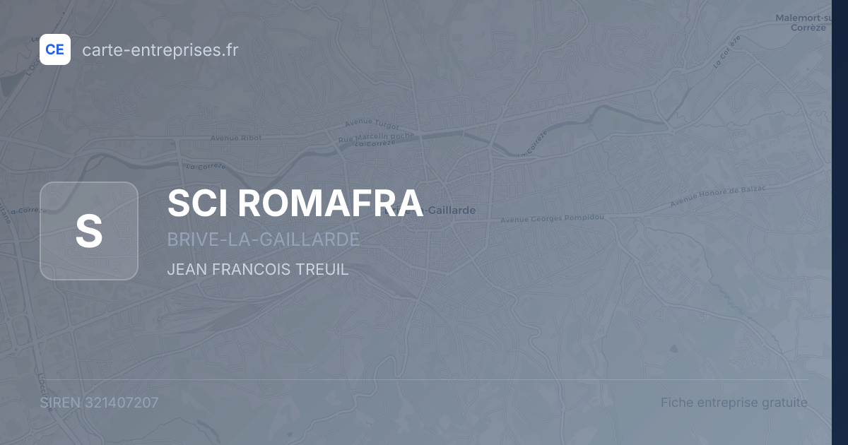 SCI ROMAFRA — 321407207 — fiche entreprise