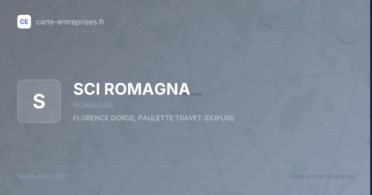 SCI ROMAGNA — 484511837 — fiche entreprise