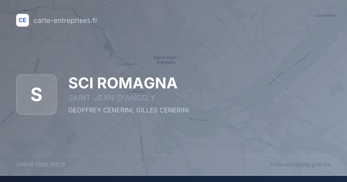 SCI ROMAGNA — 789578879 — fiche entreprise