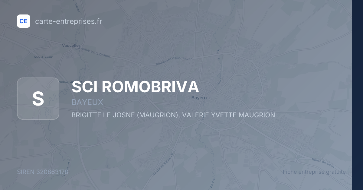 SCI ROMOBRIVA — 320863178 — fiche entreprise