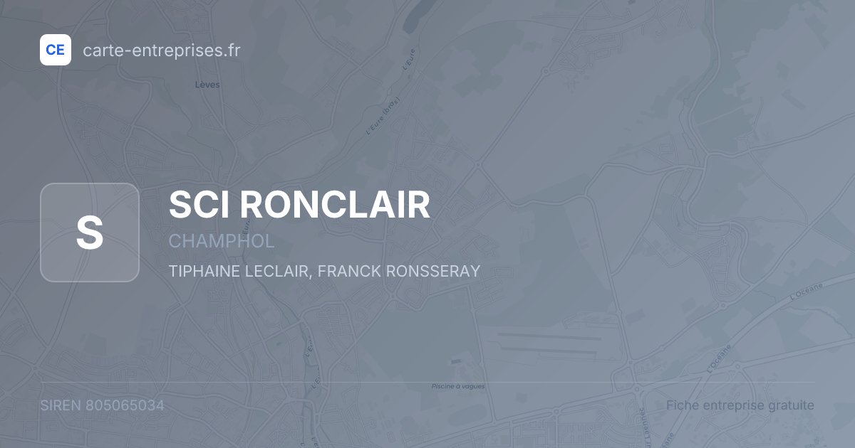 SCI RONCLAIR — 805065034 — fiche entreprise