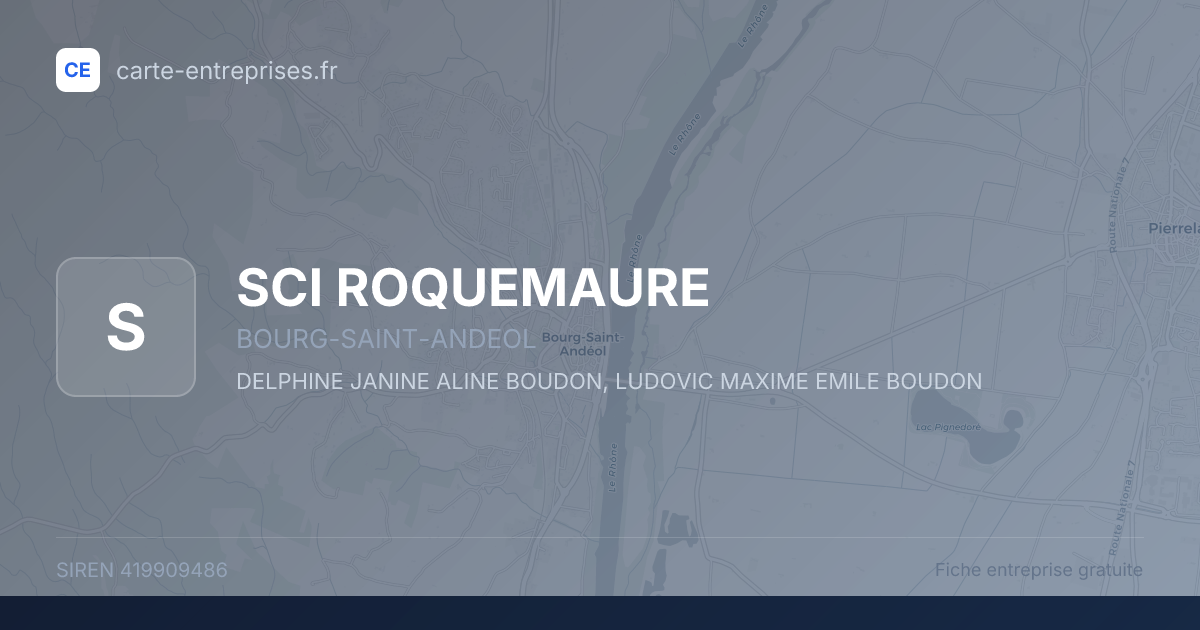 SCI ROQUEMAURE — 419909486 — fiche entreprise