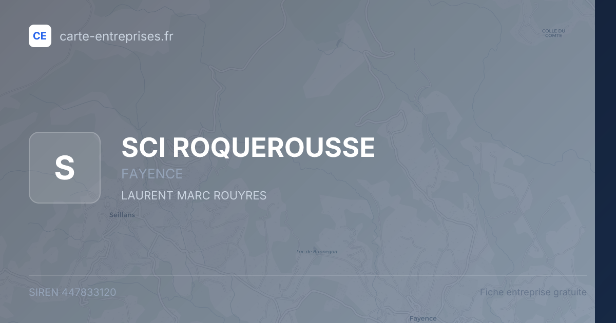 SCI ROQUEROUSSE — 447833120 — fiche entreprise