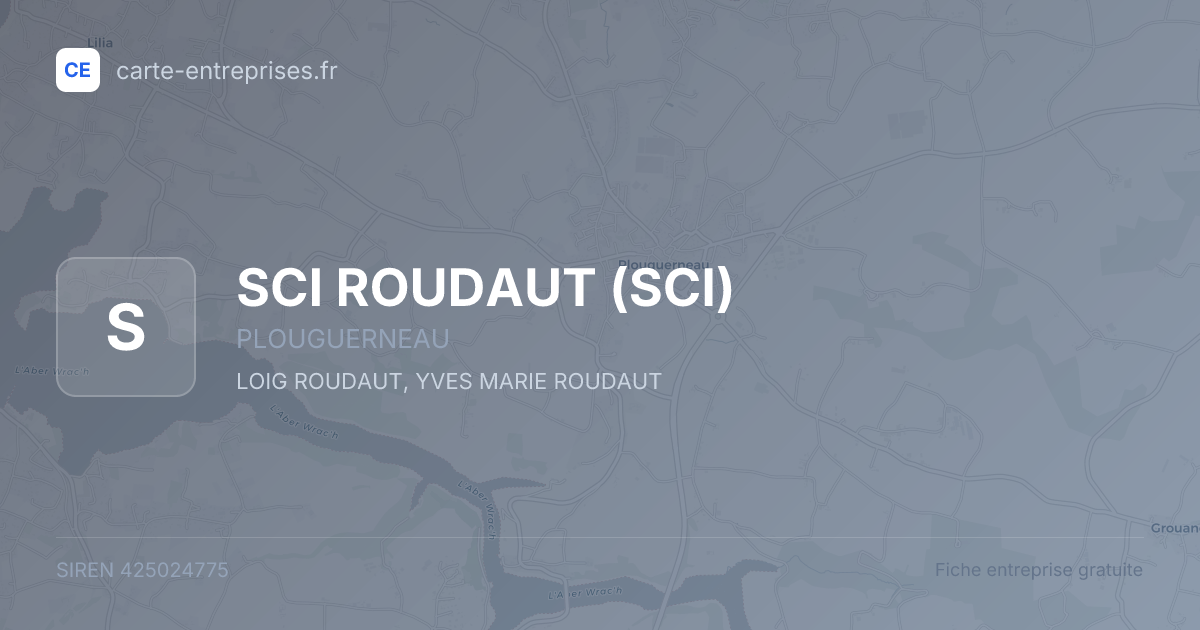 SCI ROUDAUT (SCI) — 425024775 — fiche entreprise