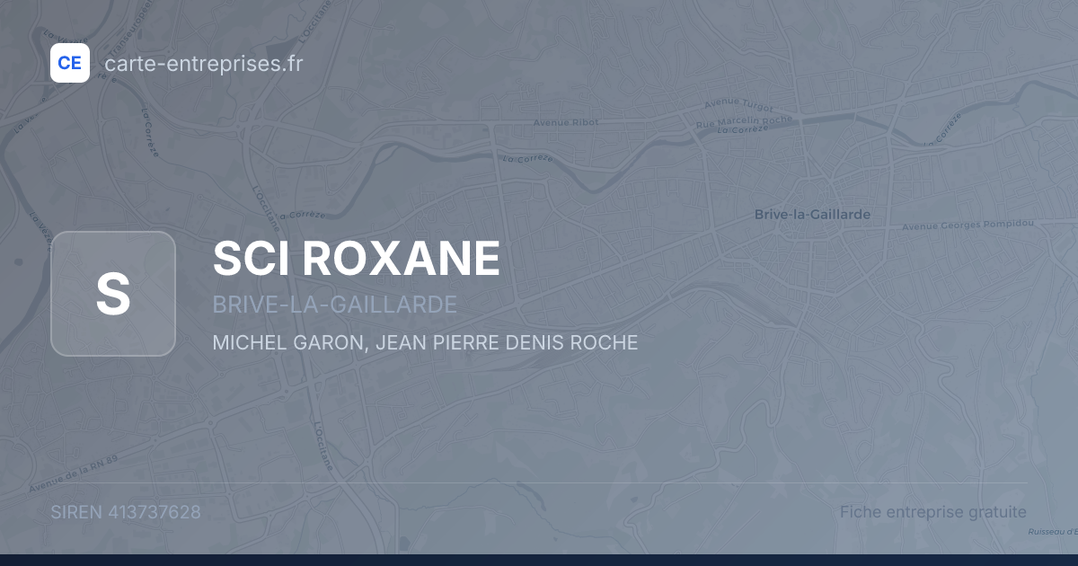 SCI ROXANE — 413737628 — fiche entreprise