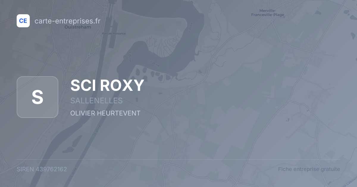SCI ROXY — 439762162 — fiche entreprise