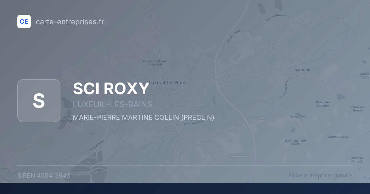 SCI ROXY — 450413943 — fiche entreprise