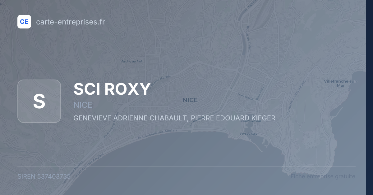 SCI ROXY — 537403735 — fiche entreprise