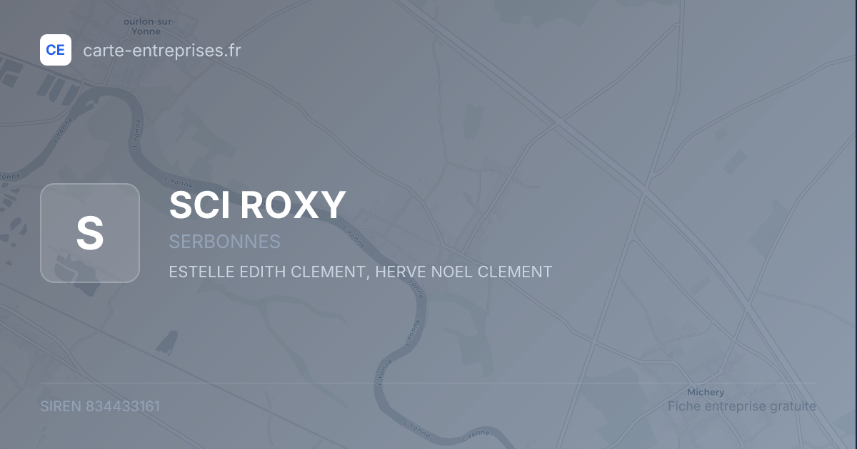 SCI ROXY — 834433161 — fiche entreprise