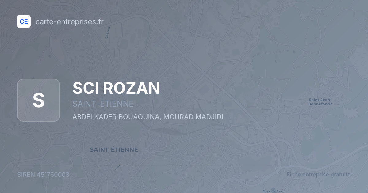 SCI ROZAN — 451760003 — fiche entreprise