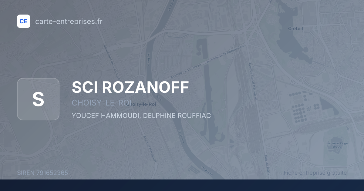 SCI ROZANOFF — 791652365 — fiche entreprise