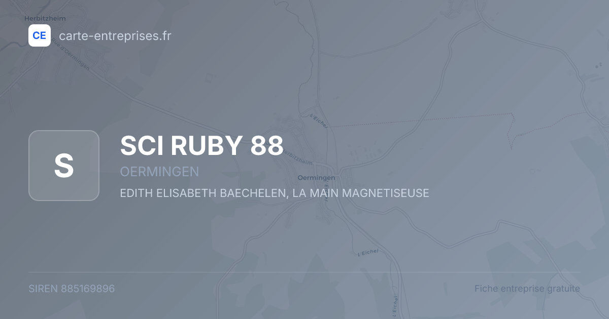 SCI RUBY 88 — 885169896 — fiche entreprise