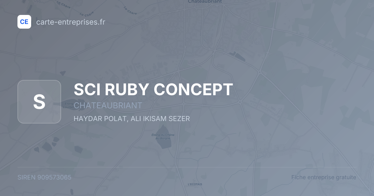 SCI RUBY CONCEPT — 909573065 — fiche entreprise