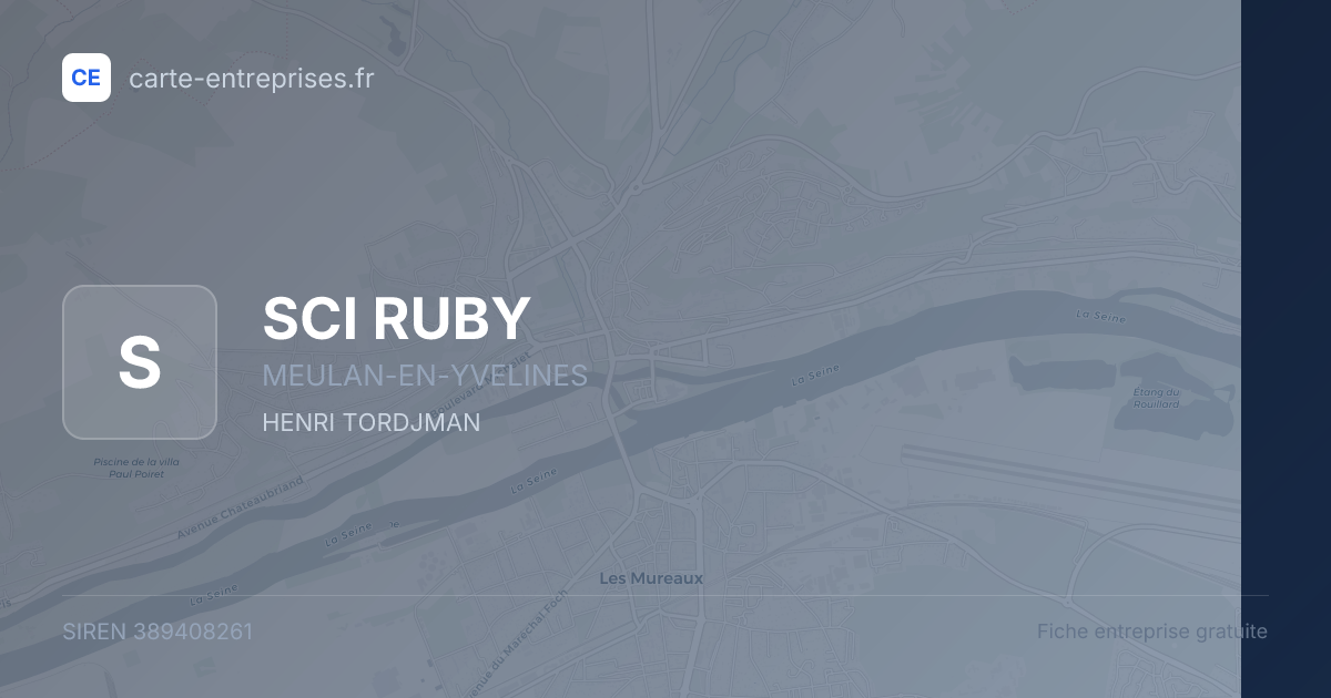 SCI RUBY — 389408261 — fiche entreprise
