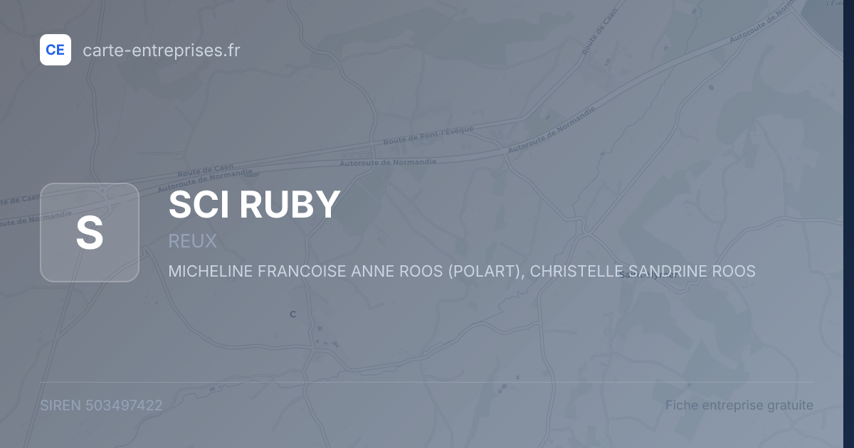 SCI RUBY — 503497422 — fiche entreprise