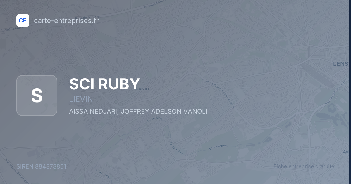 SCI RUBY — 884878851 — fiche entreprise