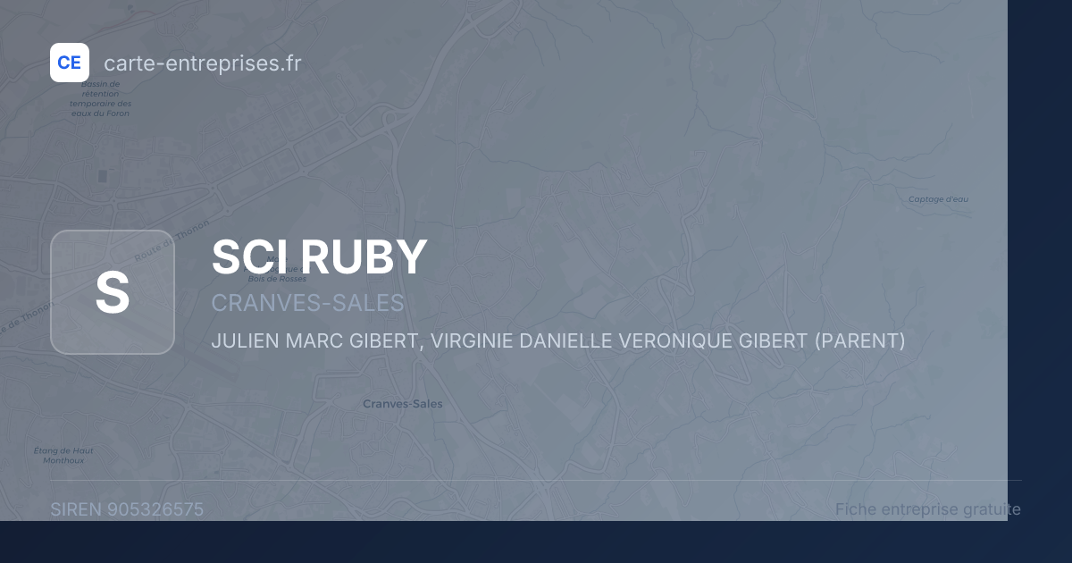 SCI RUBY — 905326575 — fiche entreprise
