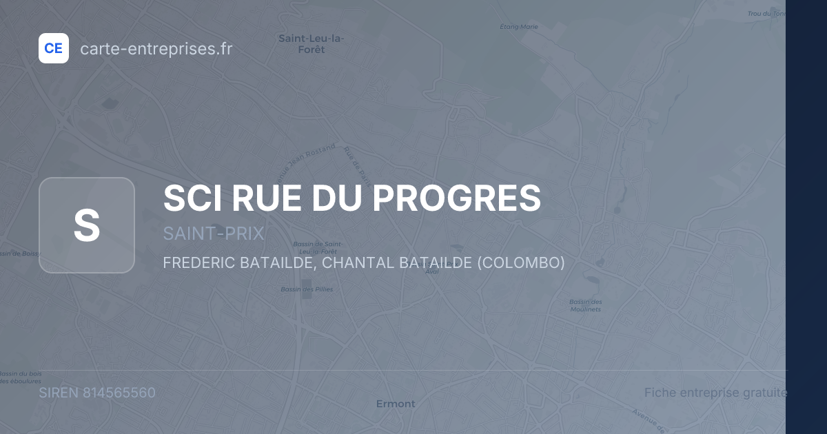 SCI RUE DU PROGRES — 814565560 — fiche entreprise