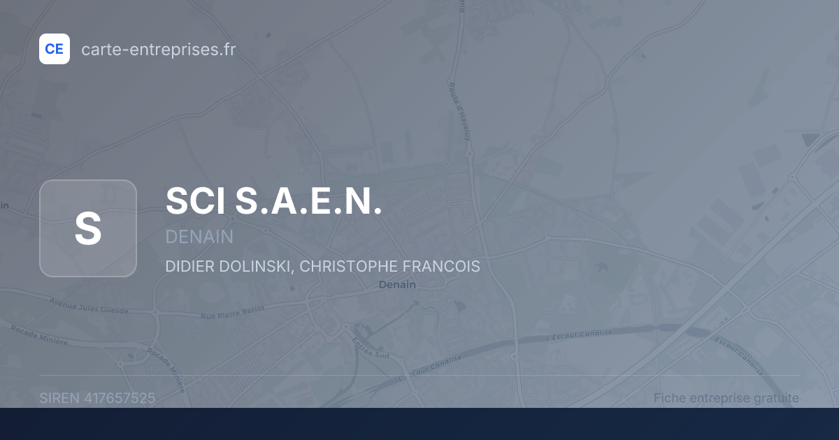 SCI S.A.E.N. — 417657525 — fiche entreprise