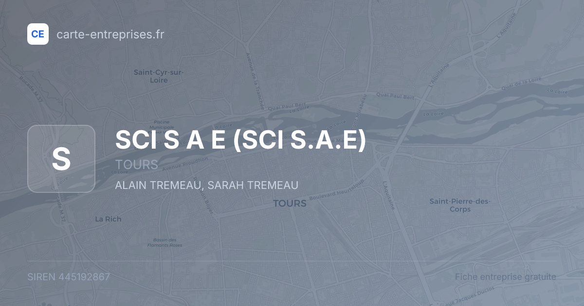 SCI S A E (SCI S.A.E) — 445192867 — fiche entreprise