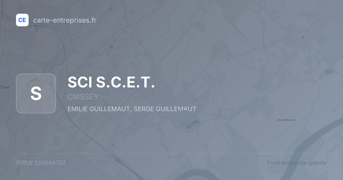 SCI S.C.E.T. — 524044757 — fiche entreprise