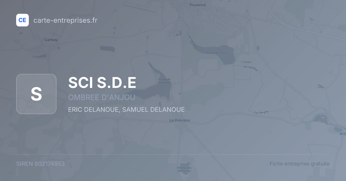 SCI S.D.E — 802174953 — fiche entreprise