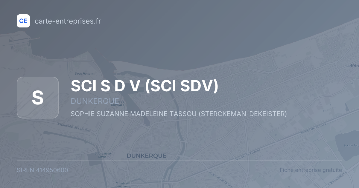 SCI S D V (SCI SDV) — 414950600 — fiche entreprise