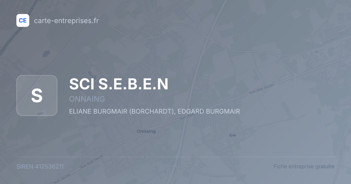 SCI S.E.B.E.N — 412536211 — fiche entreprise